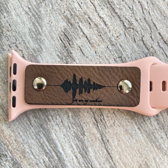 You Are My Sunshine Soundwave Band For Apple Watch 38-42mm - Light Pink - Picture 3 of 3